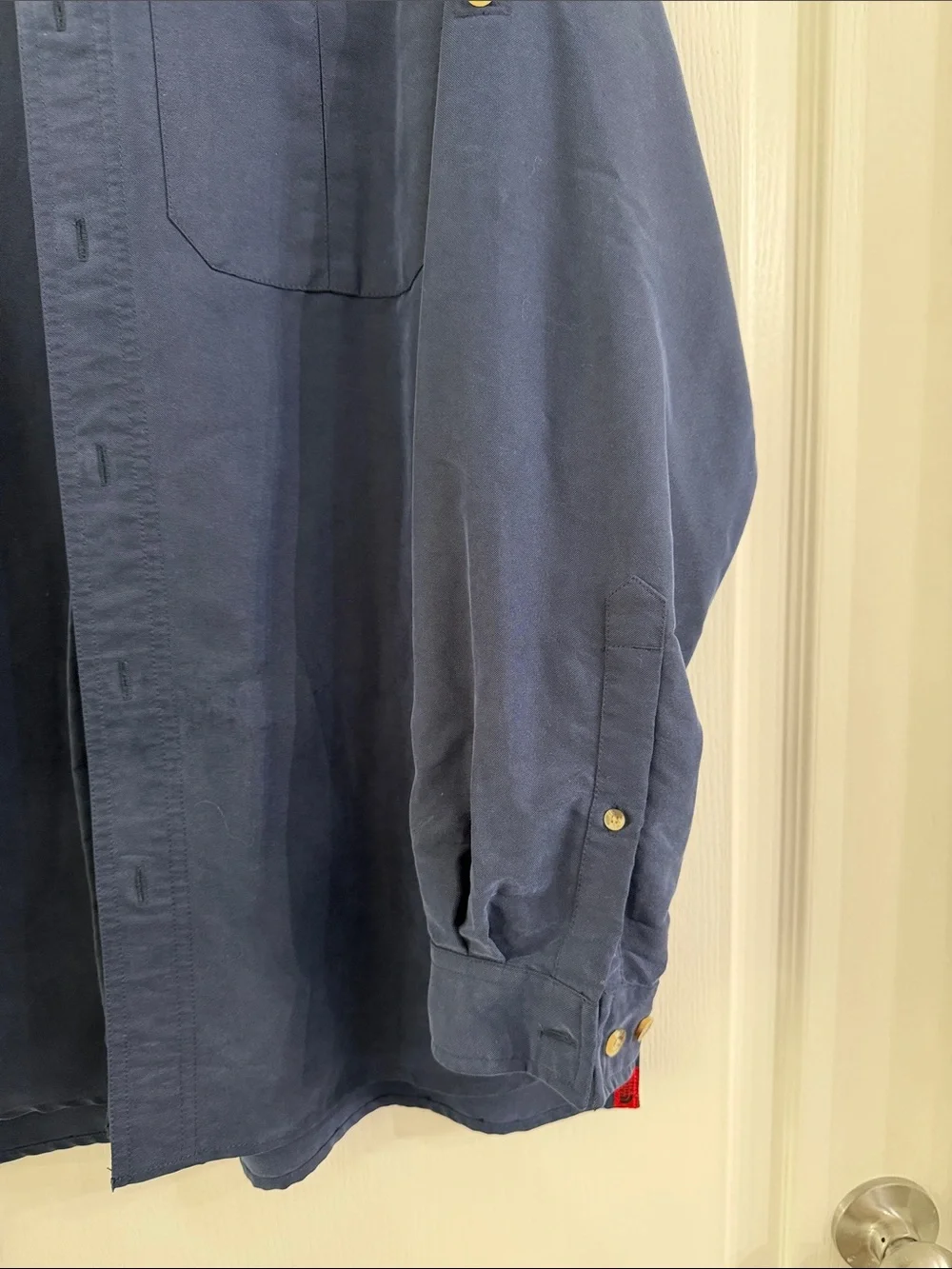The North Face Men's Navy Blue Button-Up Shirt